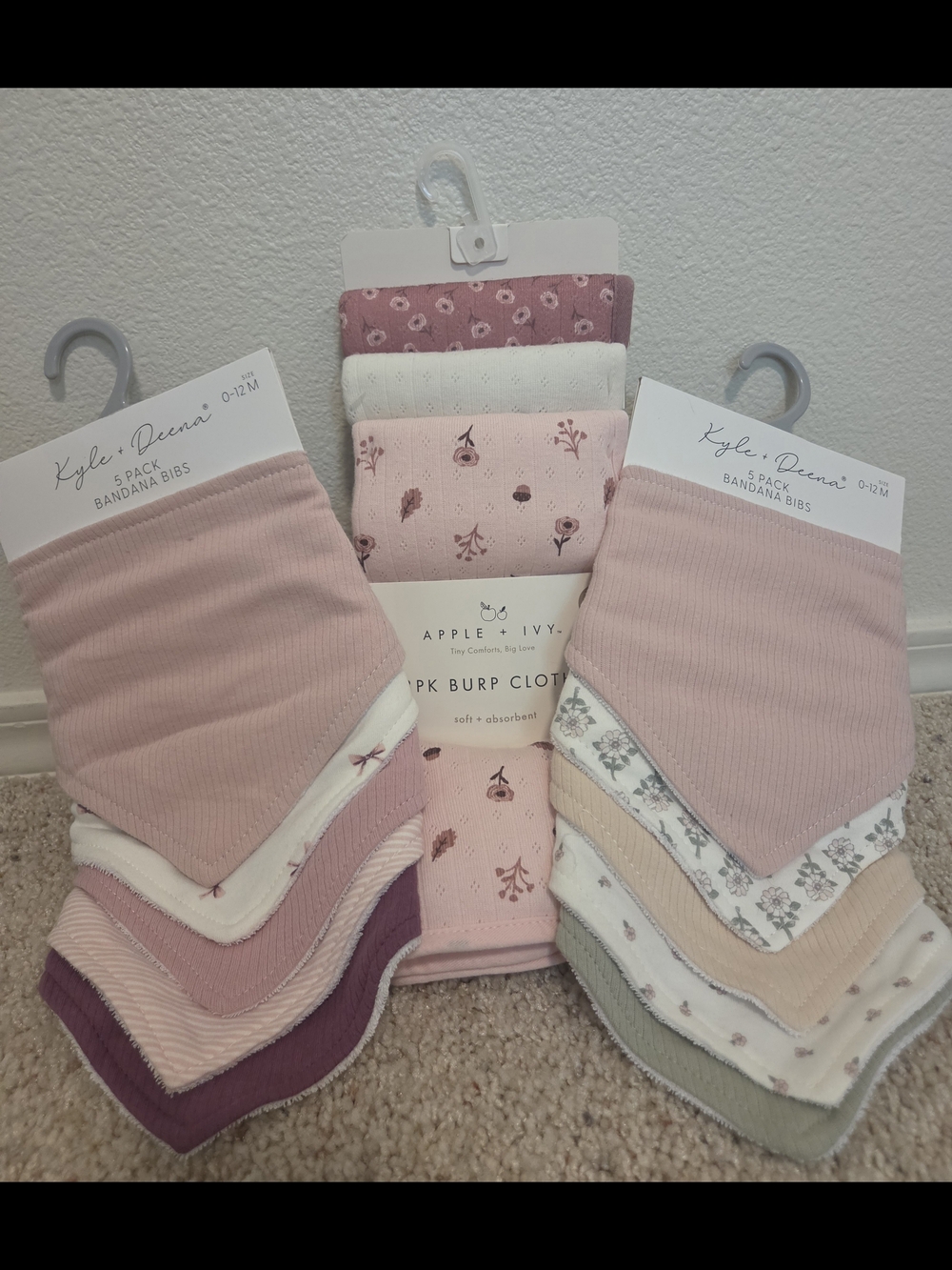 Baby Bib + Burp Cloth Bundle